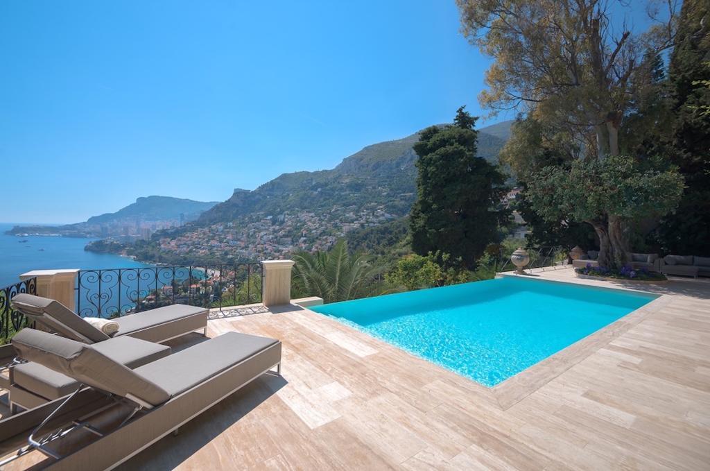 Luxurious Villa Overlooking Monaco 罗克布吕讷-卡普马丹 外观 照片